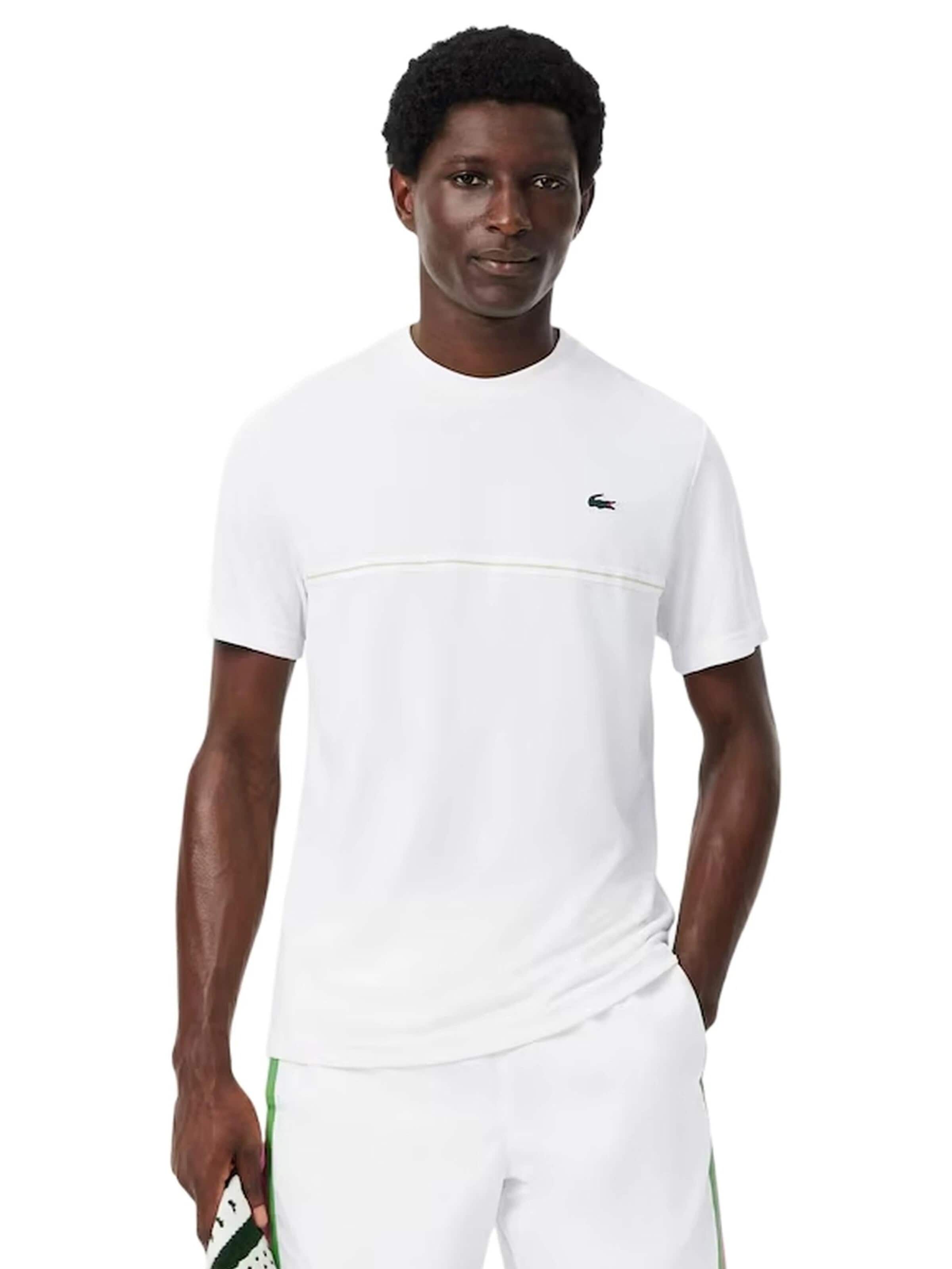 LACOSTEMajica 'Camiseta lacoste blanca back croco ultra dry tee 6' - bijela boja: prednji dio