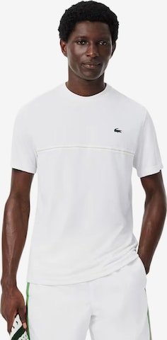 LACOSTE - Camiseta 'Camiseta lacoste blanca back croco ultra dry tee' en blanco: frente