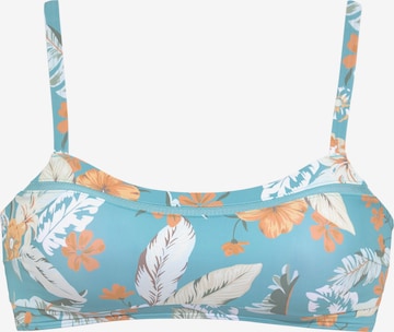 SUNSEEKER Bralette Bikini Top in Blue: front