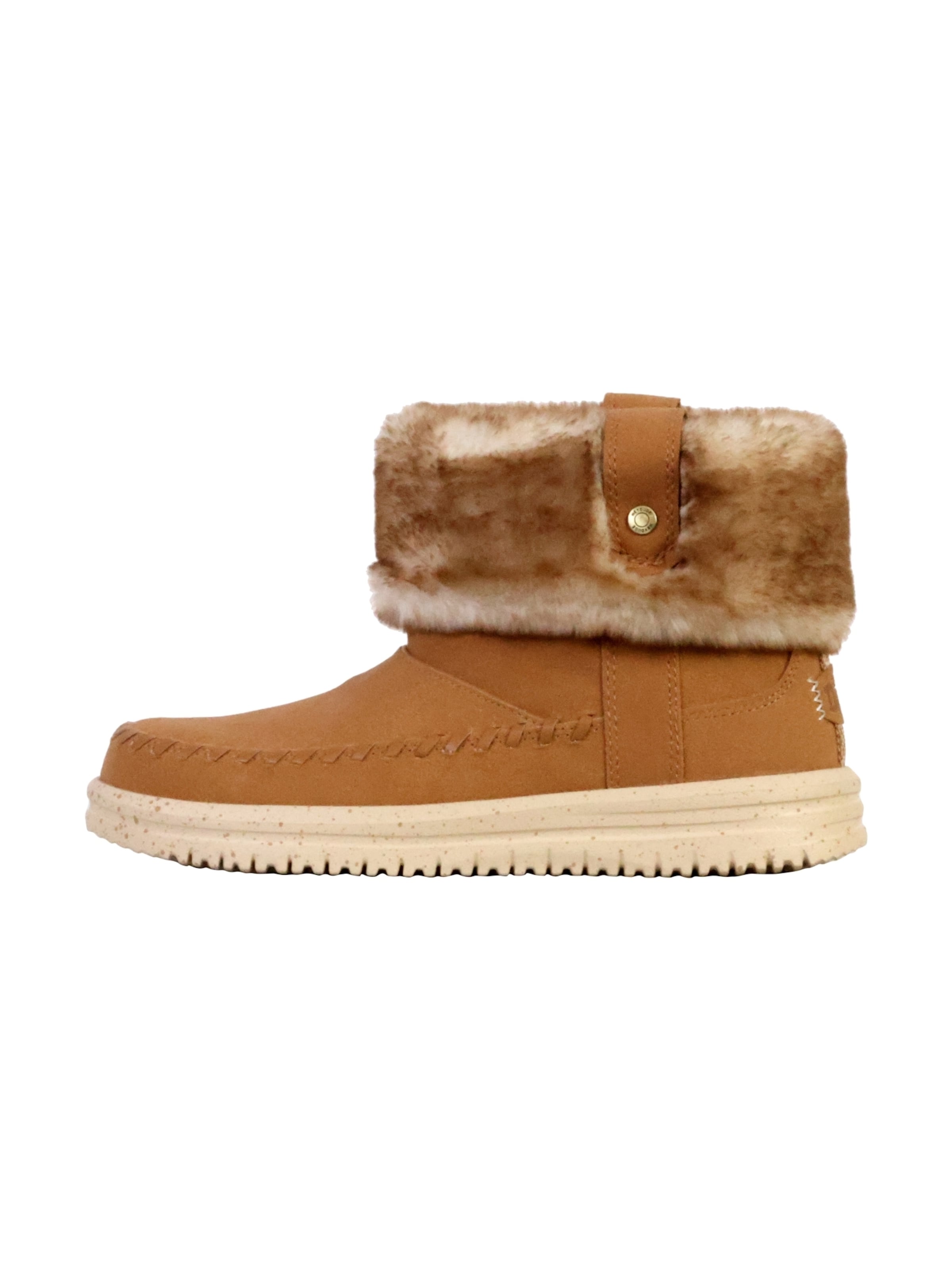 Bottines 'Camden Cuff Classic Cozy Stiefelette zum Anziehen' HEY DUDE en marron : devant