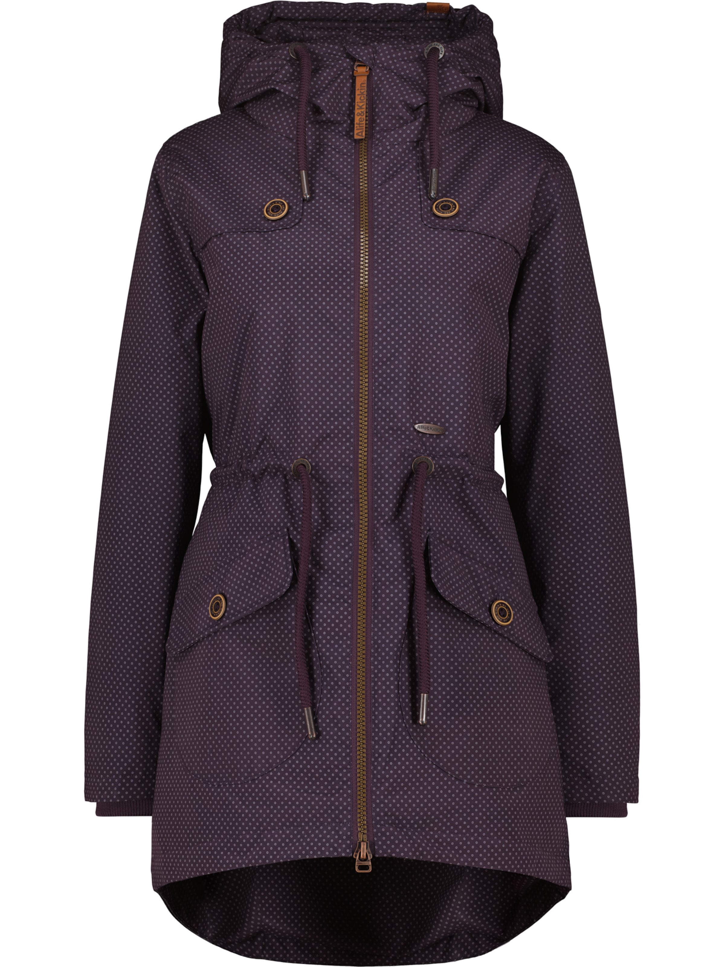 alife & kickin Vinterparkas 'CharlotteAK' i lila: framsida