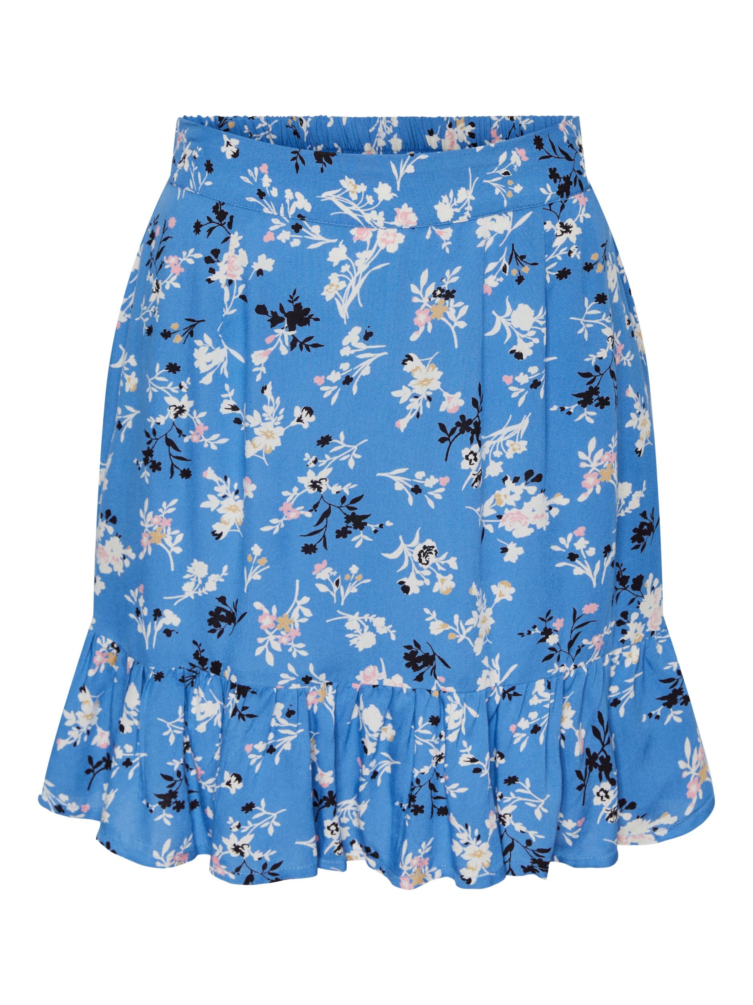 PIECES Φούστα 'NYA' σε μπλε: μπροστά