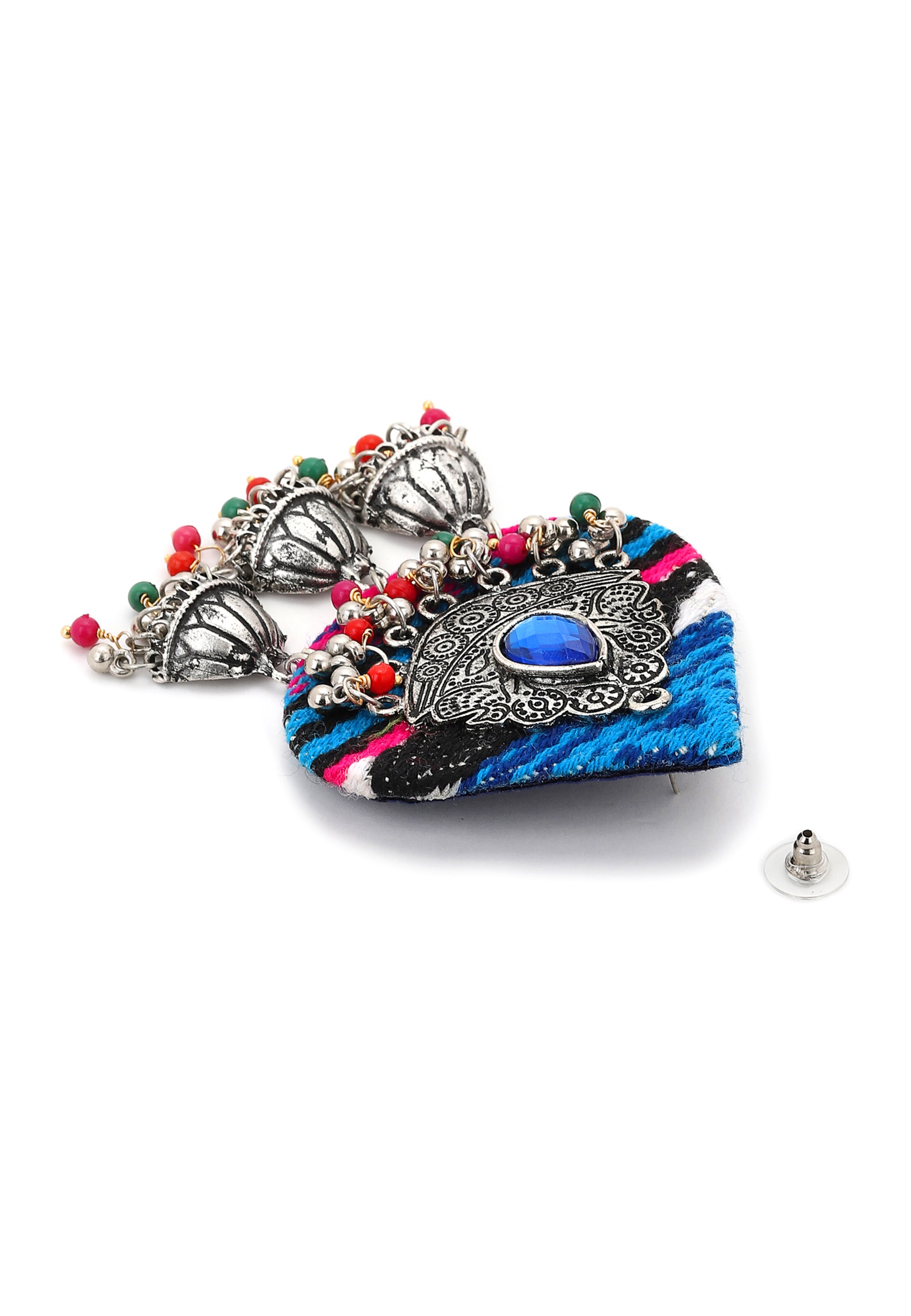 Boucles d'oreilles IZIA en bleu