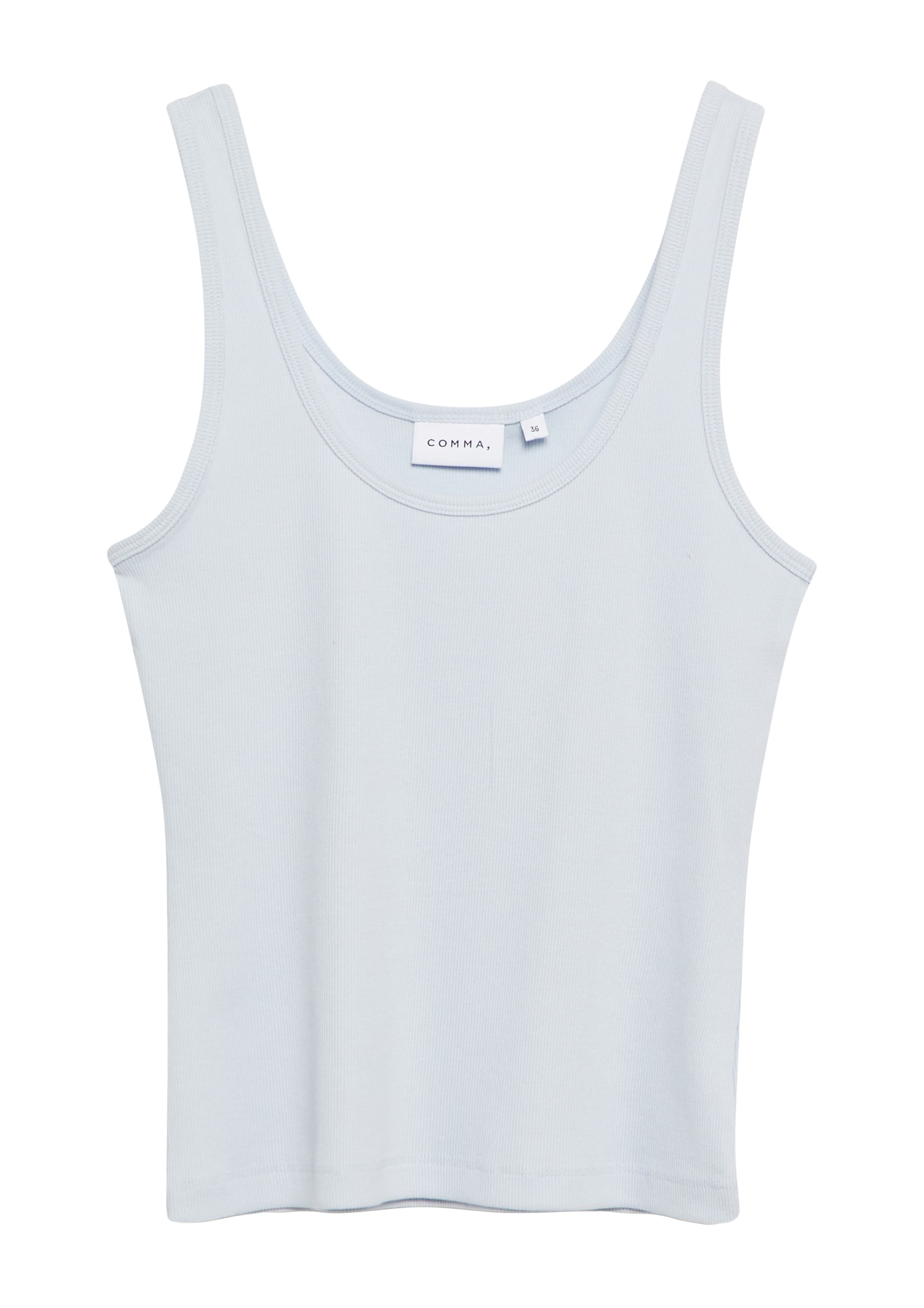 Top di COMMA in blu: frontale