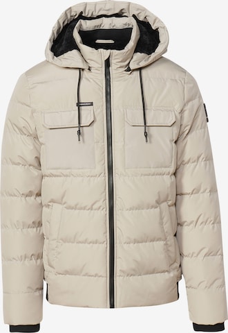 KOROSHI Between-season jacket in Beige: front