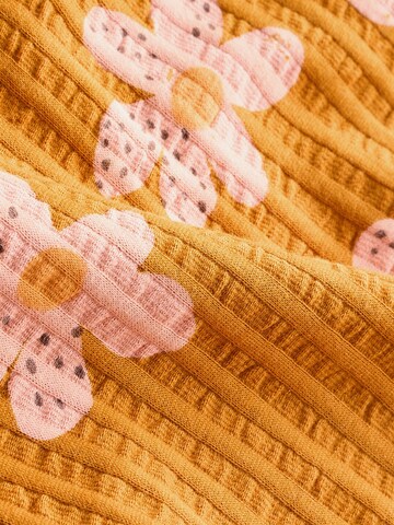 Next Wide Leg Hose 'Strukturiert' in Braun