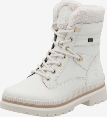 Bottines à lacets REMONTE en blanc : devant