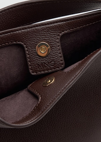 MANGO Handtas 'ENRIC' in Bruin