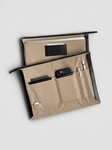NEGOTIA Leather Laptoptas 'Notion 14 inch' in Zwart