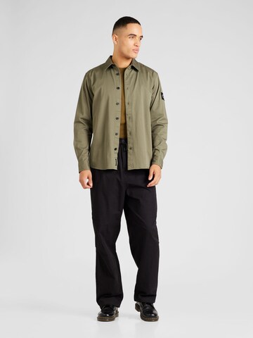 Calvin Klein Jeans Rovný strih Košeľa - Zelená