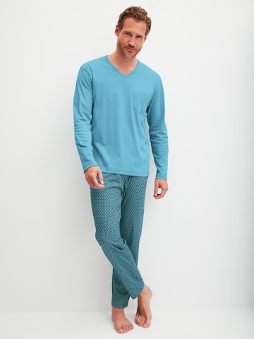Pyjama long 'Relax Streamline' CALIDA en bleu