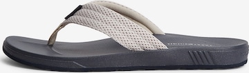 Tongs TOMMY HILFIGER en beige : devant