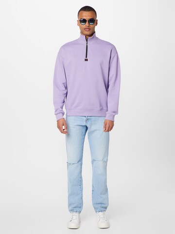 HUGO Sweatshirt 'DURTY' in Purple