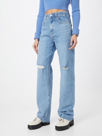 ESPRIT Szeroka nogawka Jeansy w kolorze niebieski