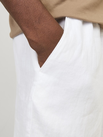 JACK & JONES Ohlapna forma Chino hlače 'Bill Lawrence' | bela barva