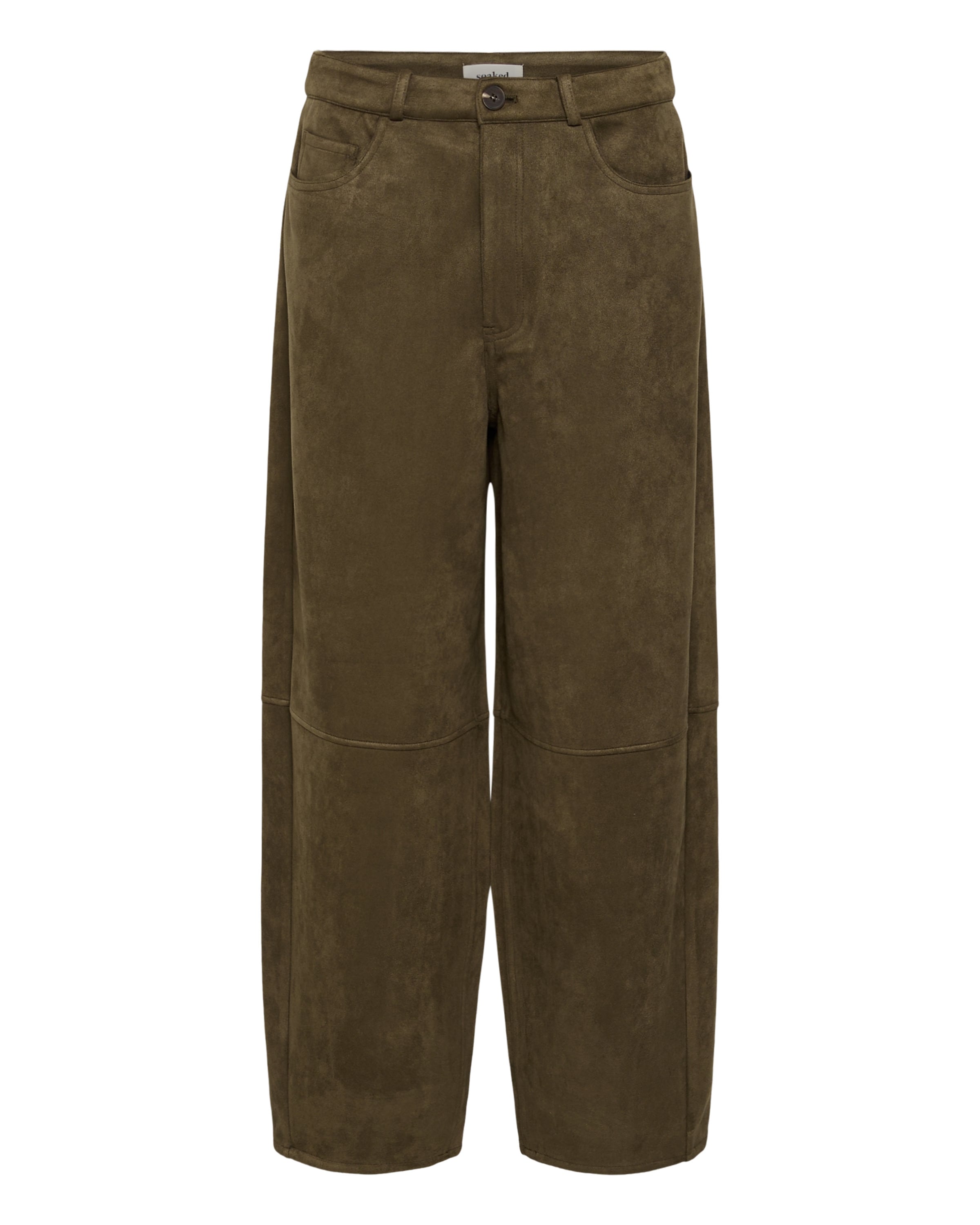 Loosefit Pantalon ' ' SOAKED IN LUXURY en marron : devant