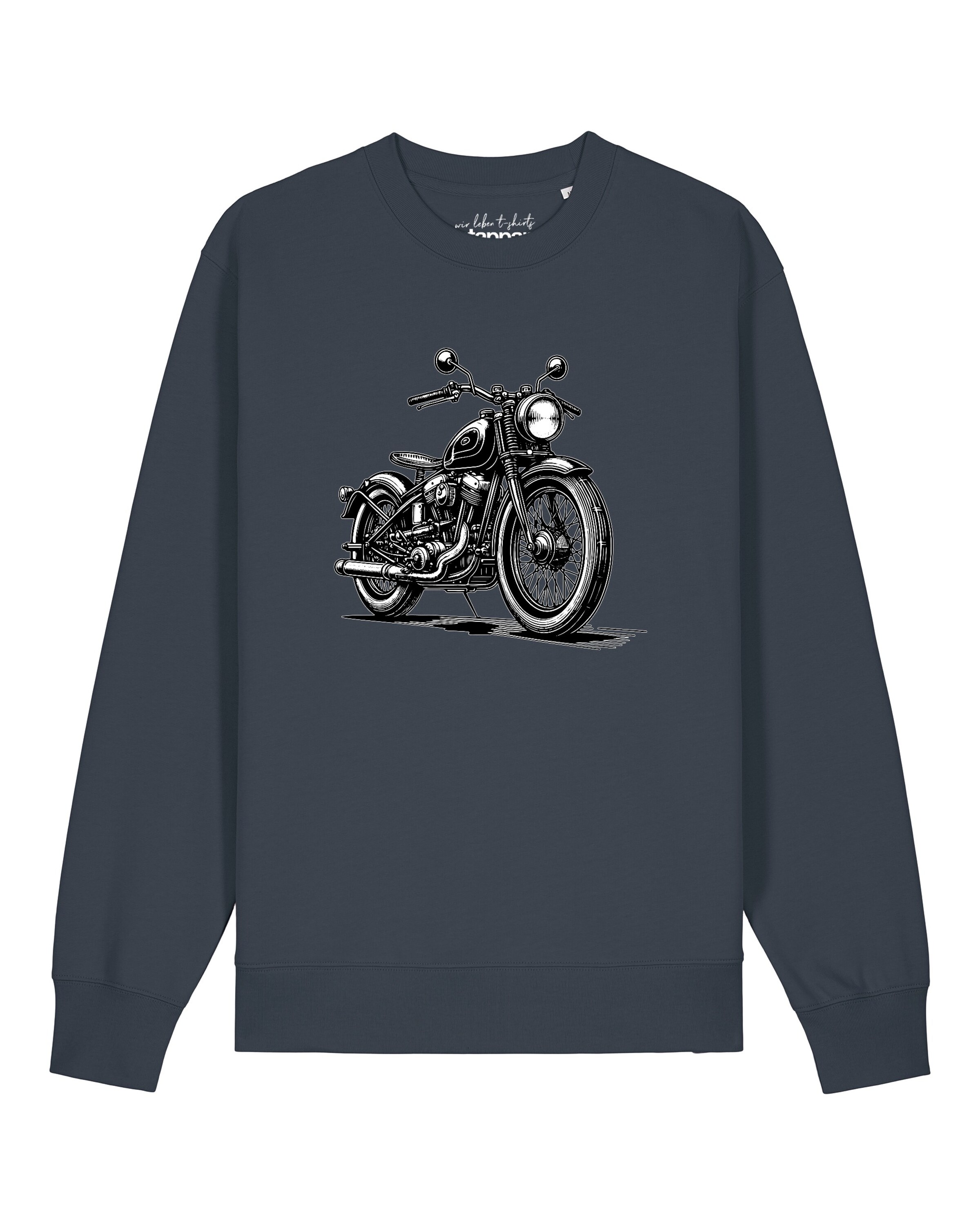 Sweat-shirt 'Classic Motorrad' Watapparel en gris : devant