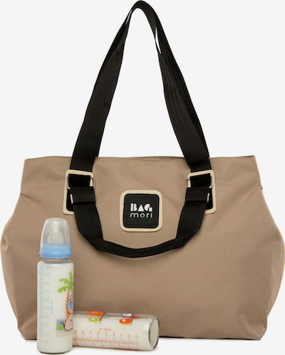 Bagmori Wickeltasche in dunkelbraun / schwarz, Produktansicht