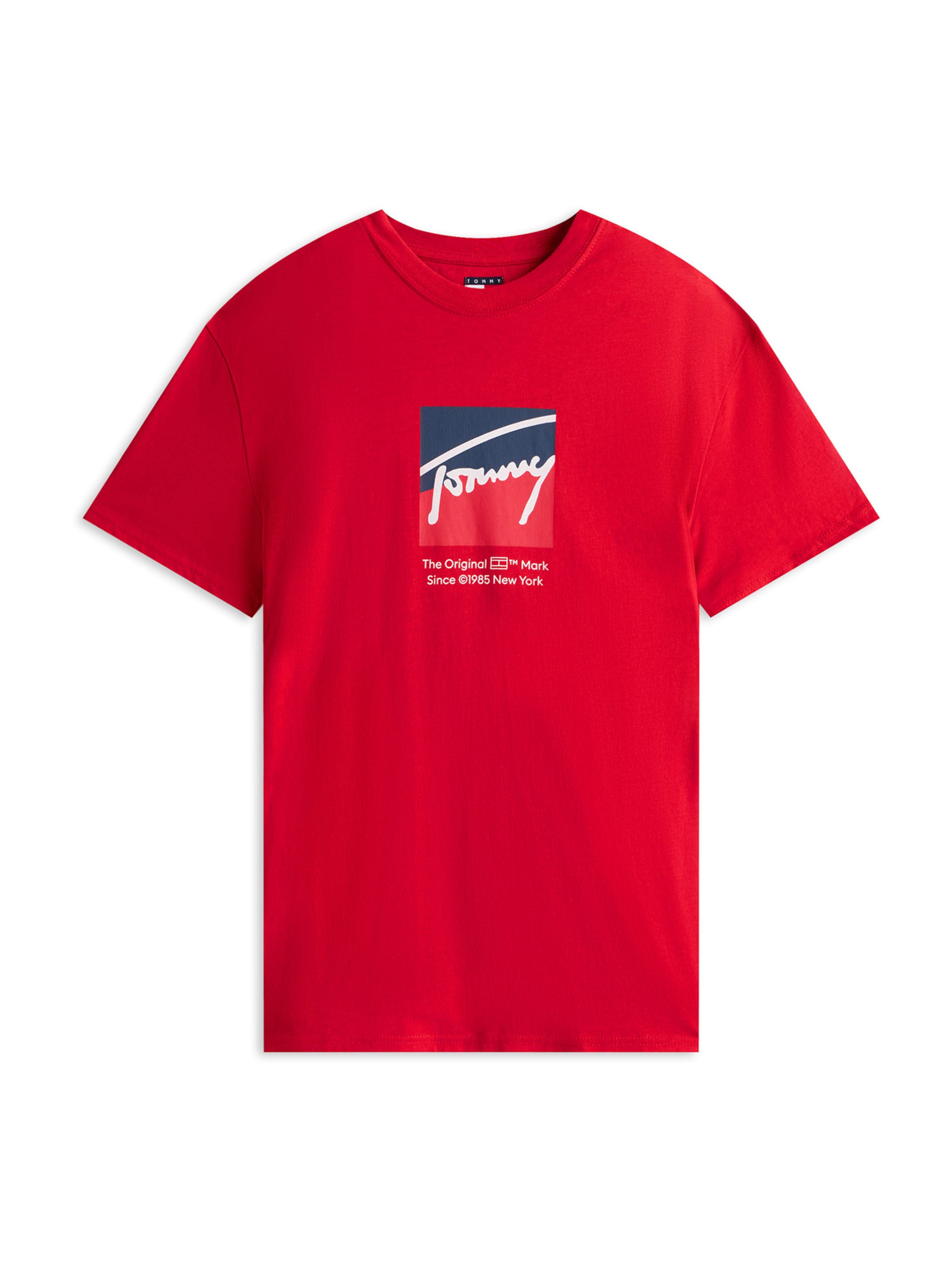 Tommy Jeans Μπλουζάκι σε κόκκινο: μπροστά