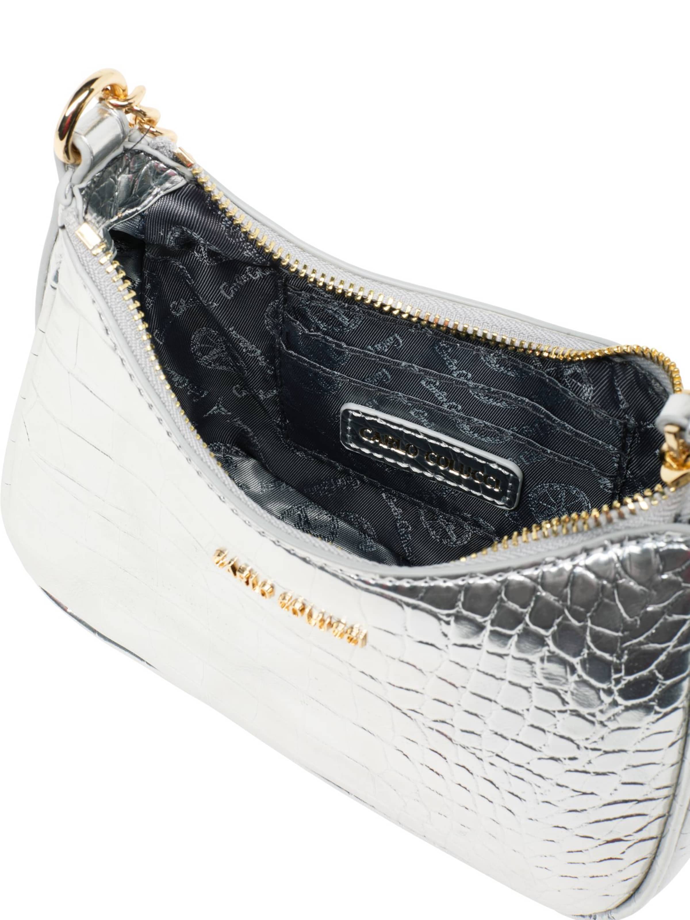 Carlo Colucci Handtasche 'Del Toso' in Silber