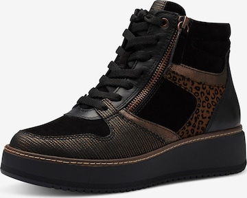 TAMARIS High-Top Sneakers in Black: front