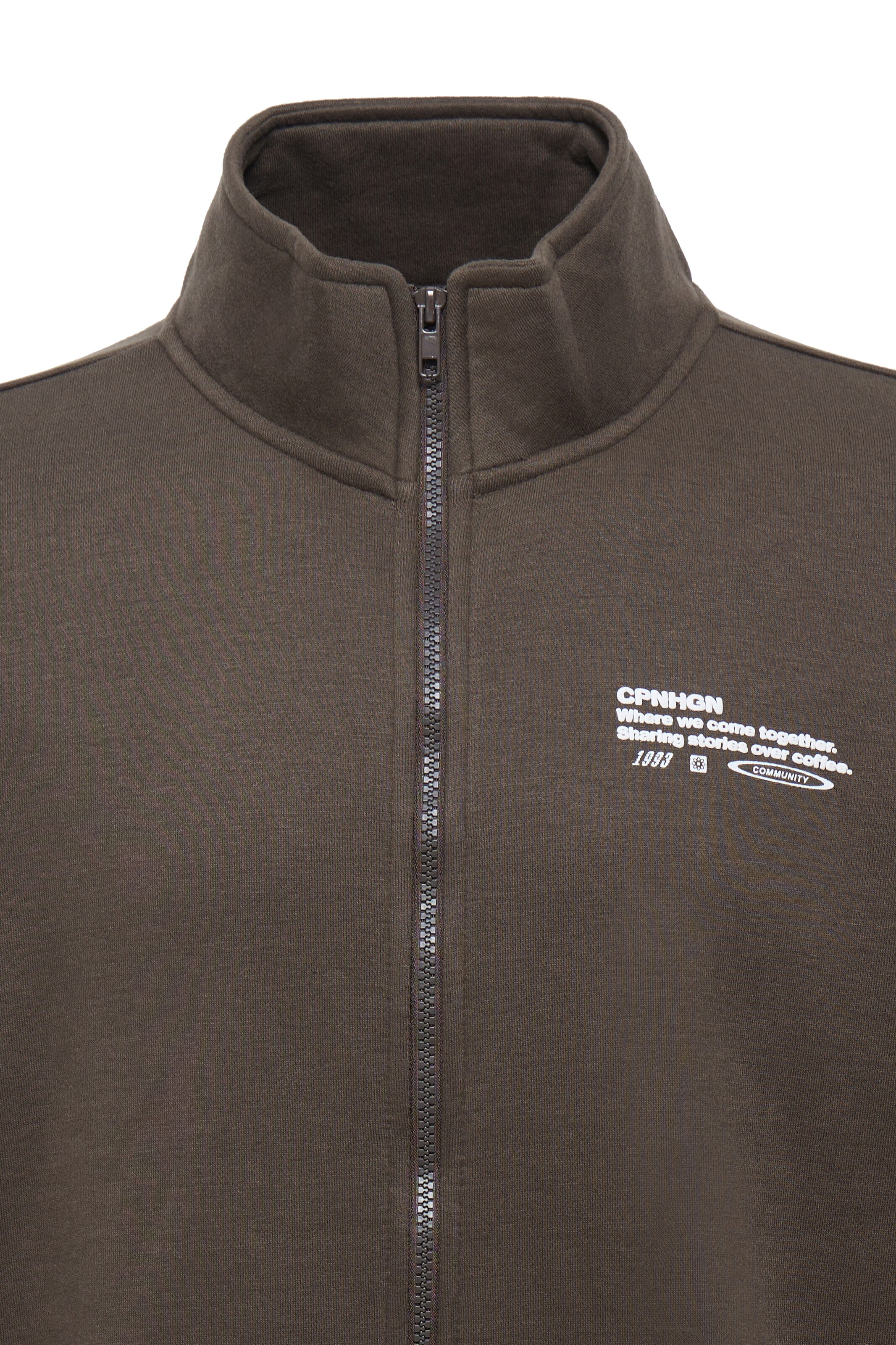 BLEND - Sudadera con cremallera 'BHKENJI' en marrón