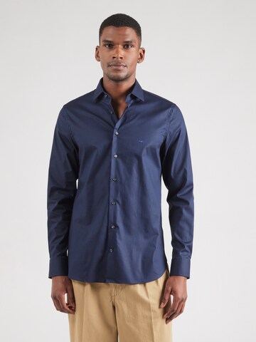 Michael Kors Slim fit Πουκάμισο σε μπλε: μπροστά