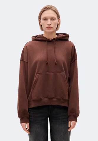 Sweat-shirt 'Lotte' WEEKDAY en marron : devant