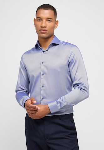 ETERNA Slim fit Zakelijk overhemd in Blauw: voorkant