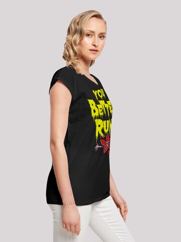 T-shirt 'Stranger Things You Better Run Netflix TV Series' F4NT4STIC en noir