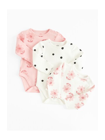 Cool Club Romper/Bodysuit in Pink: front