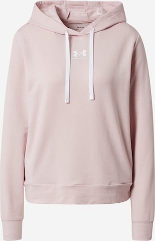 UNDER ARMOUR Athletic Sweatshirt 'Rival' in Pink: front