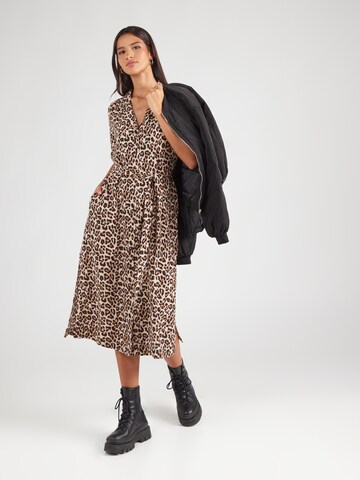 JDY Shirt Dress 'JDYHOLLY' in Beige: front