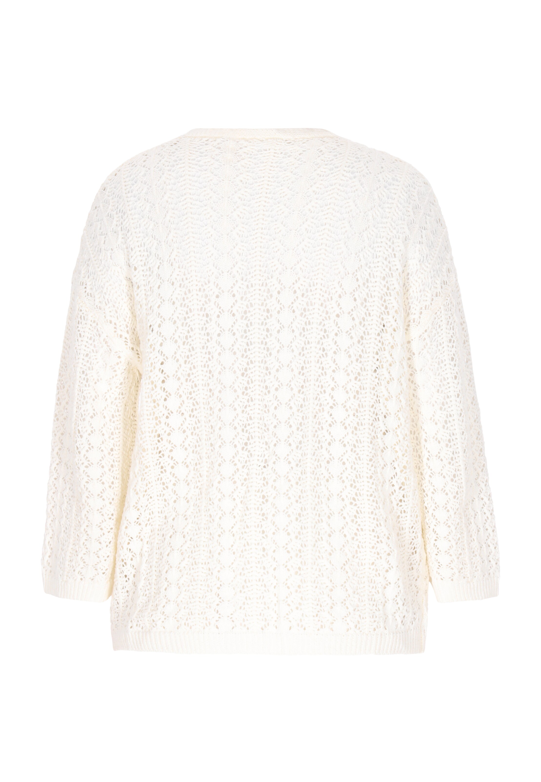 Geacă tricotată de la Gaya pe alb