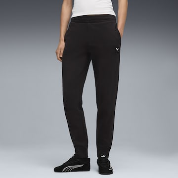 PUMA Tapered Trousers in Black: front