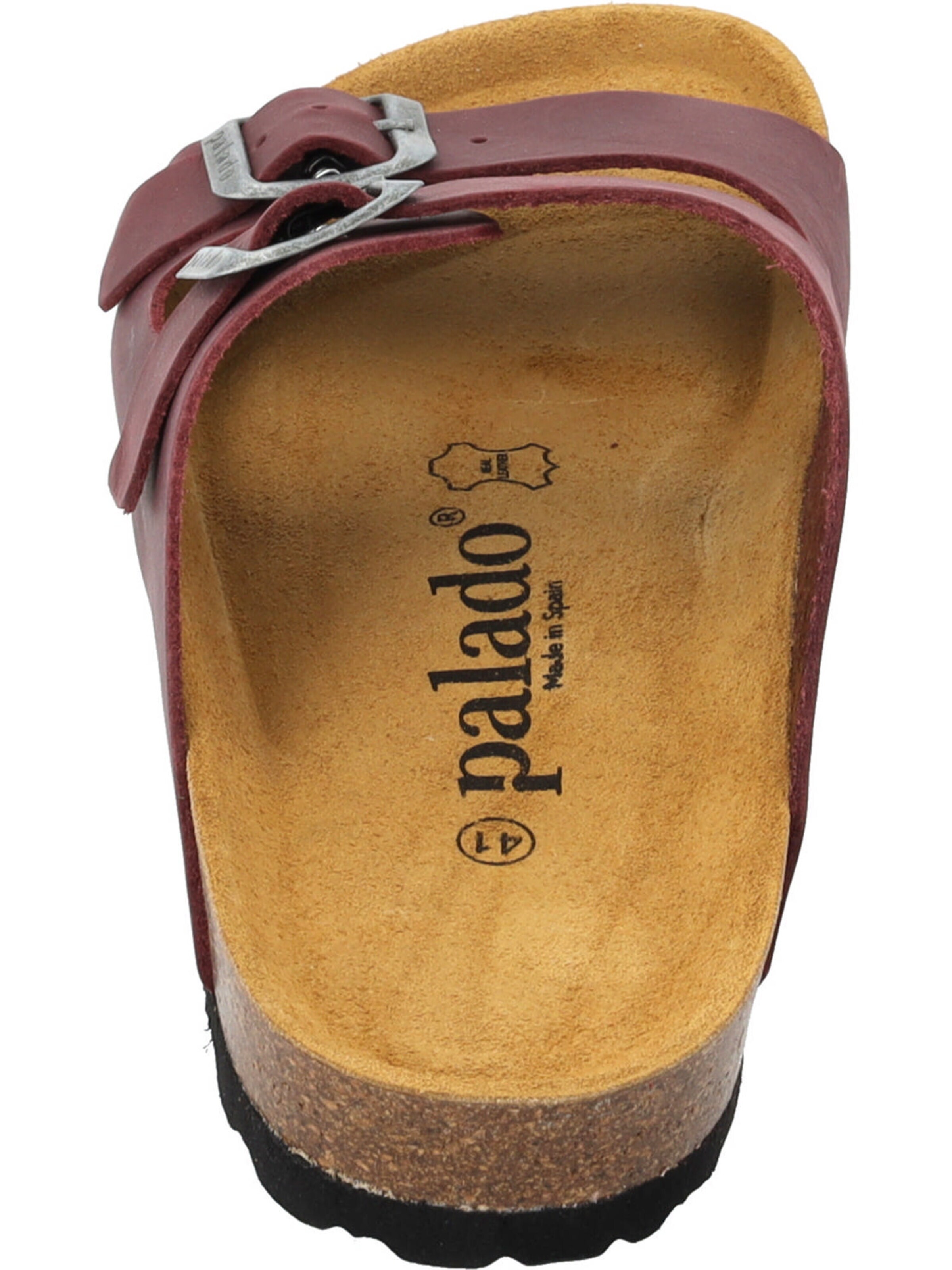 Palado Pantolette 'Palado Korfu Oiled Premium Leather Herren'‌‌‌‌‌‌‌ in Rot
