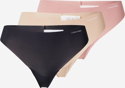 Siaurikės 'Invisibles' iš Calvin Klein Underwear, spalva – smėlio spalva / ryškiai rožinė spalva / juoda, Prekių apžvalga