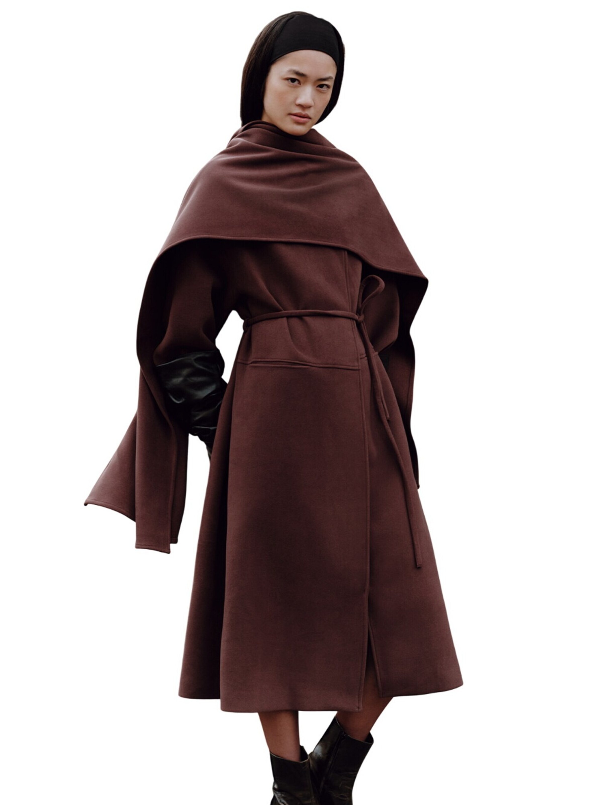 MANUKA Between-seasons coat in Purple