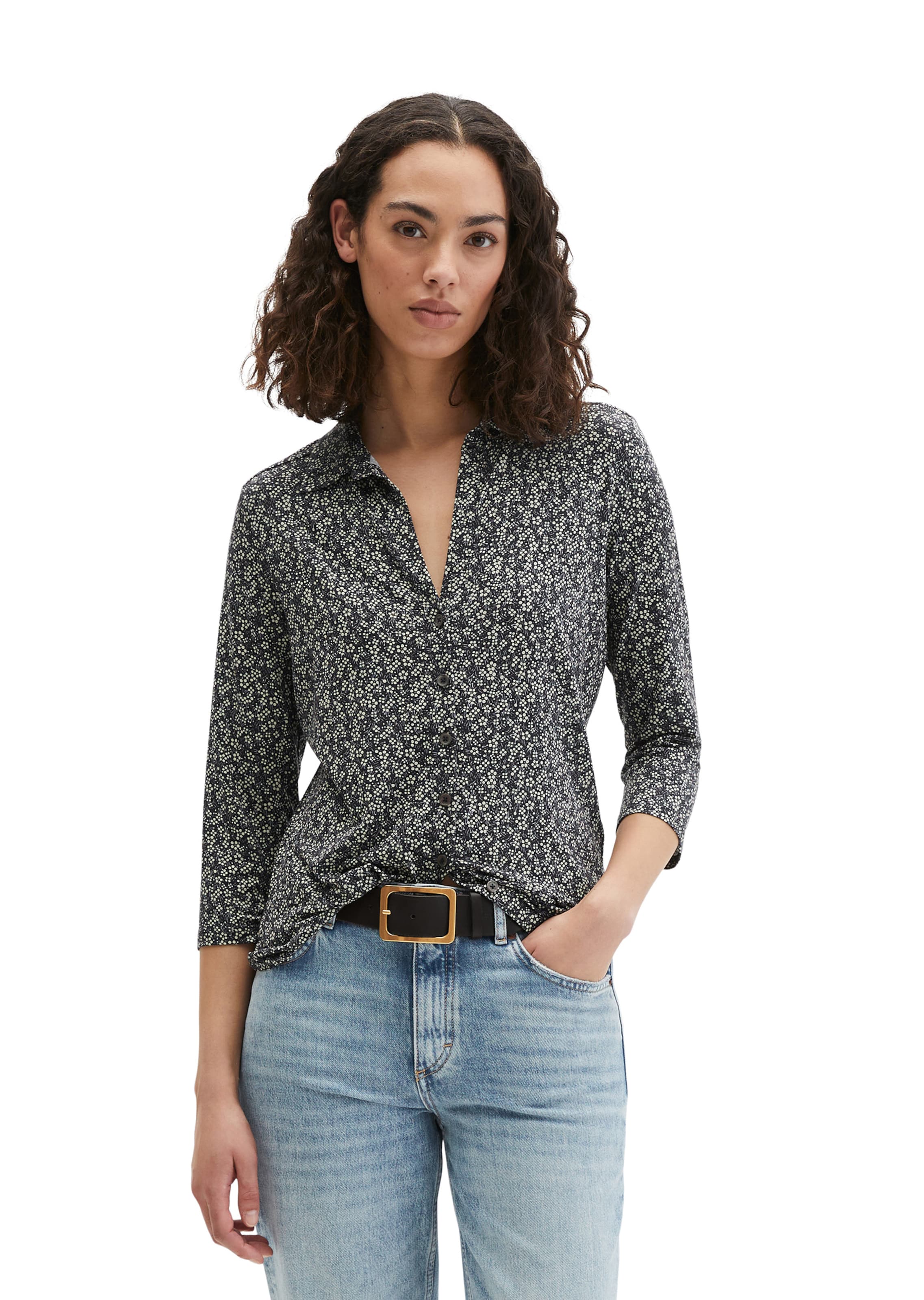 Chemisier Marc O'Polo en bleu : devant