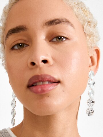 Pilgrim Náušnice 'Air' – stříbrná