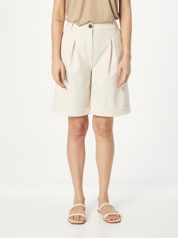 Fransa Wide Leg Shorts 'Milena' in Beige: predná strana