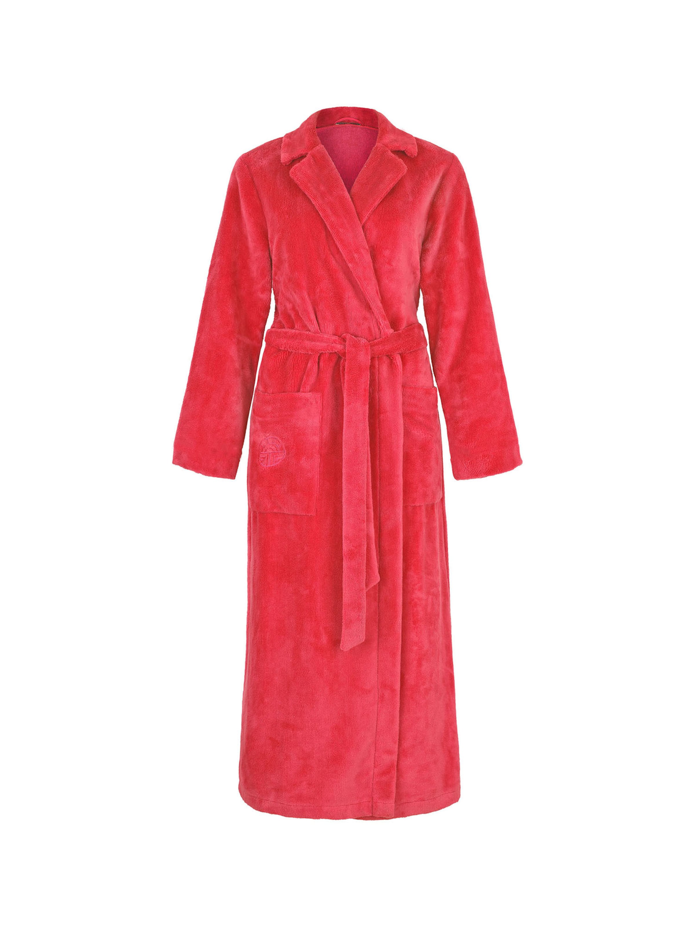 FÉRAUD PARIS Short Bathrobe ' Spa ' in Red: front