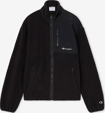 Champion - Chaqueta polar en negro: frente