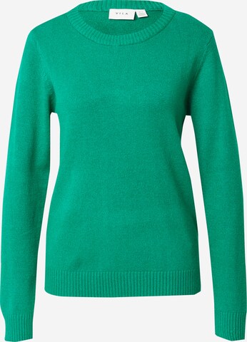 VILA Sweater 'RIL' in Green: front