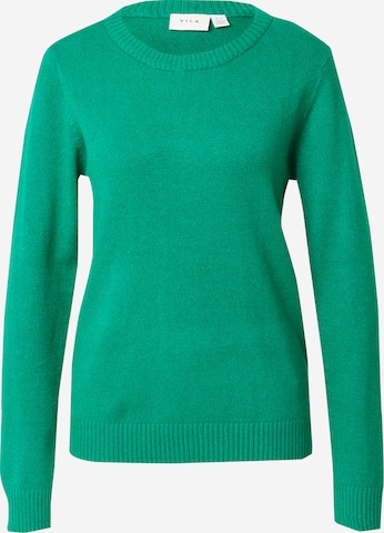VILA Sweater 'RIL' in Green: front