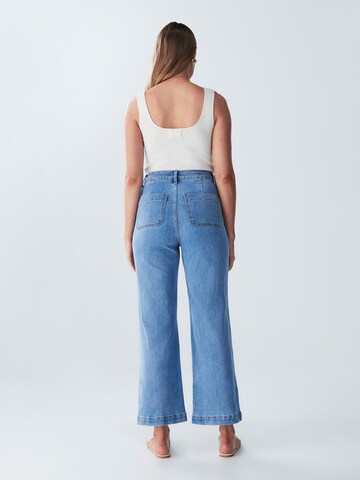 Wide leg Jeans di St MRLO in blu: dietro