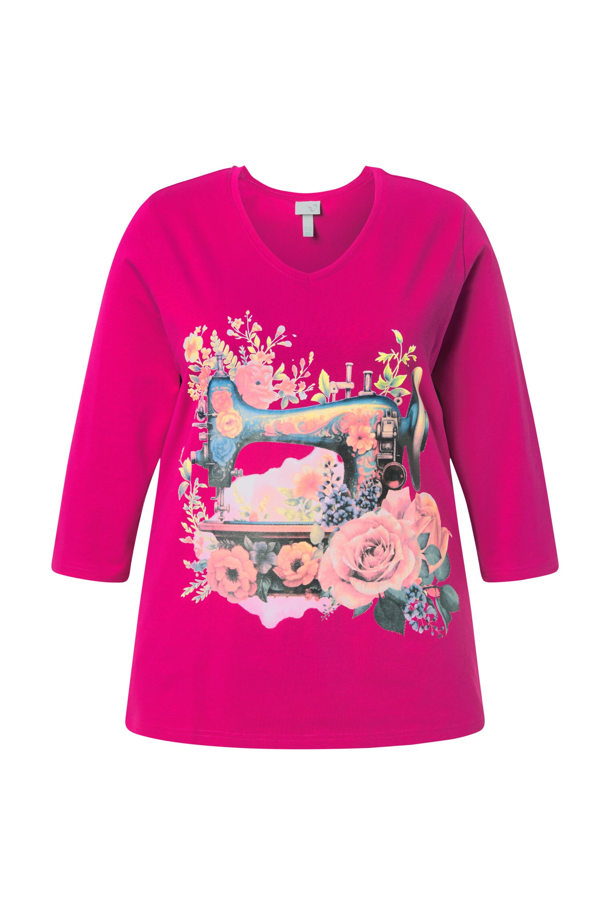 Ulla Popken Shirt in Roze: voorkant