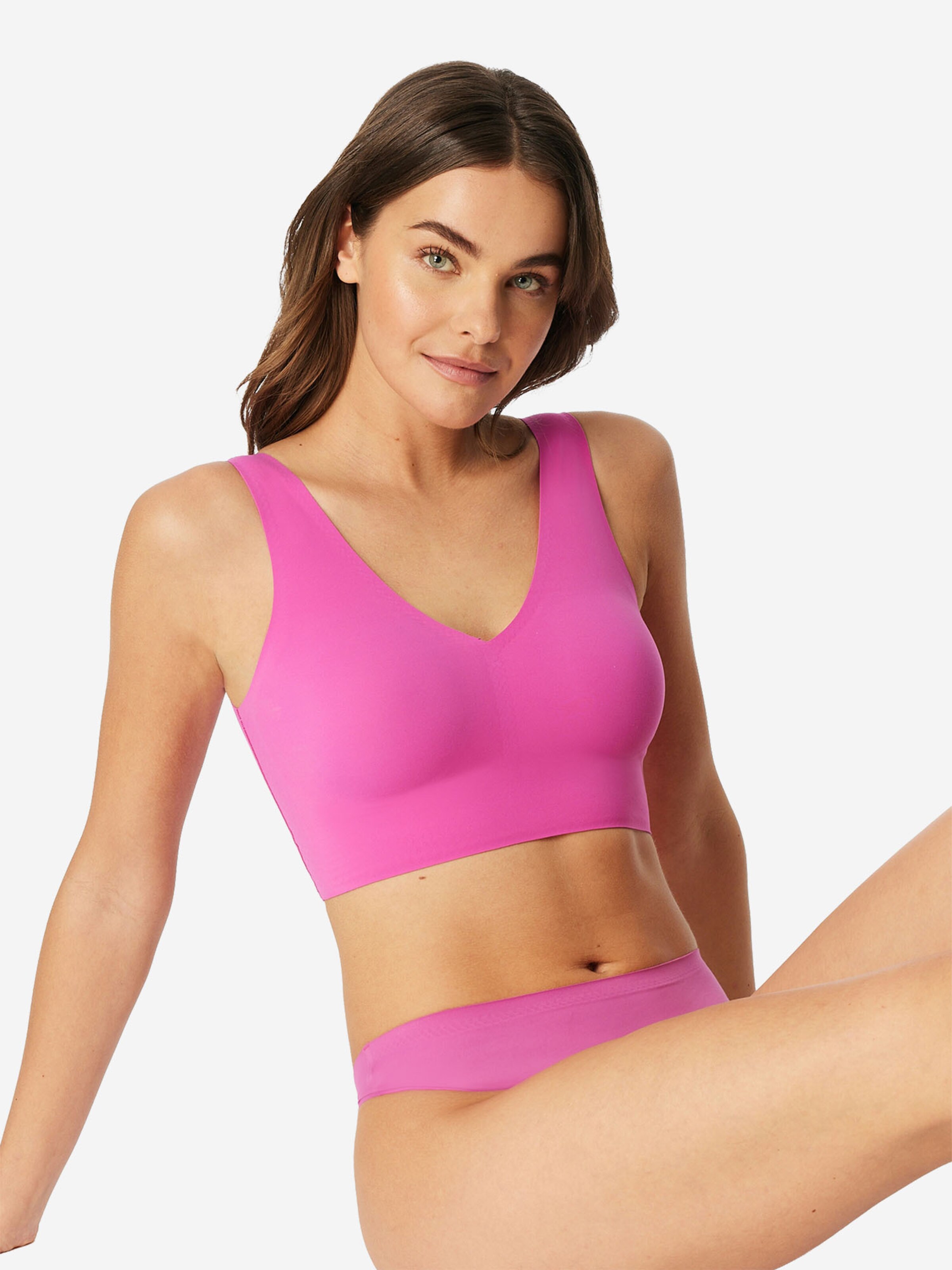 SCHIESSER - Bustier Sujetador ' Invisible Soft Padded ' en rosa