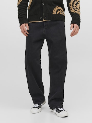JACK & JONES Luźne Jeansy 'JJIAlex JJOriginal' w kolorze czarny: przód
