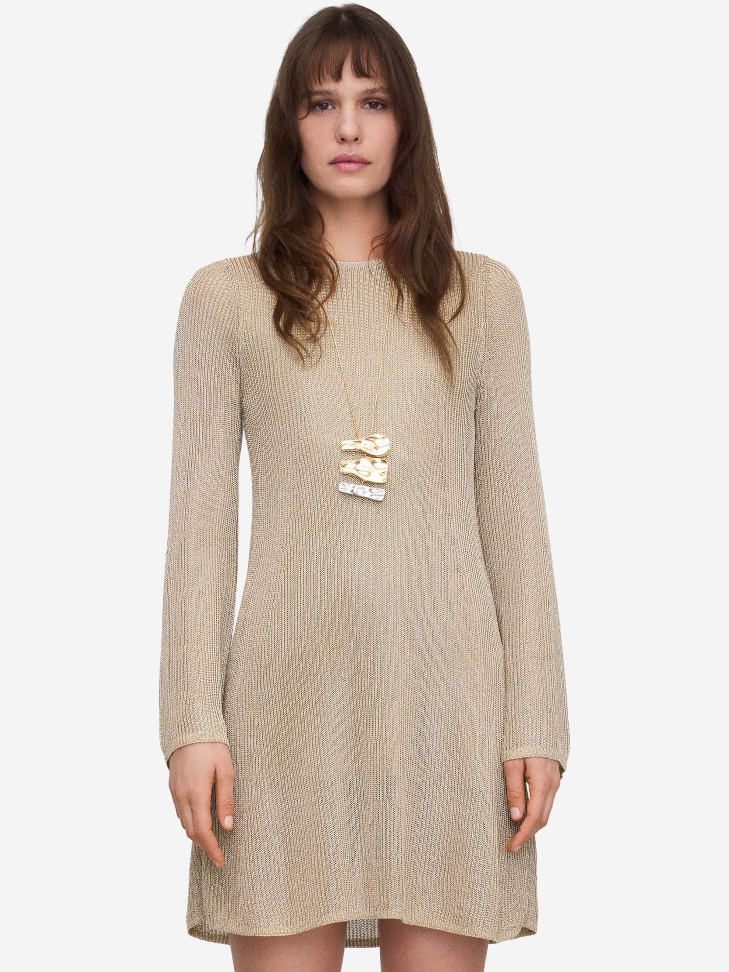 Adolfo Dominguez Dress in Gold: front